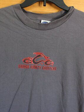 Orange County Choppers Men's XXL Gray T-Shirt Short Sleeve Tee Shirt